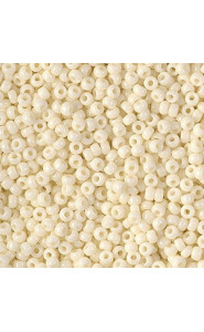 Miyuki rocailles Perlen 11/0 - Opaque ivory 11-491